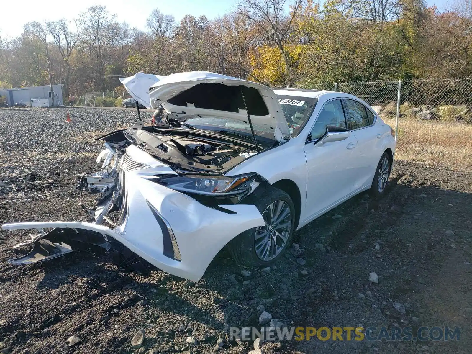 2 Photograph of a damaged car 58ABZ1B17KU051165 LEXUS ES350 2019