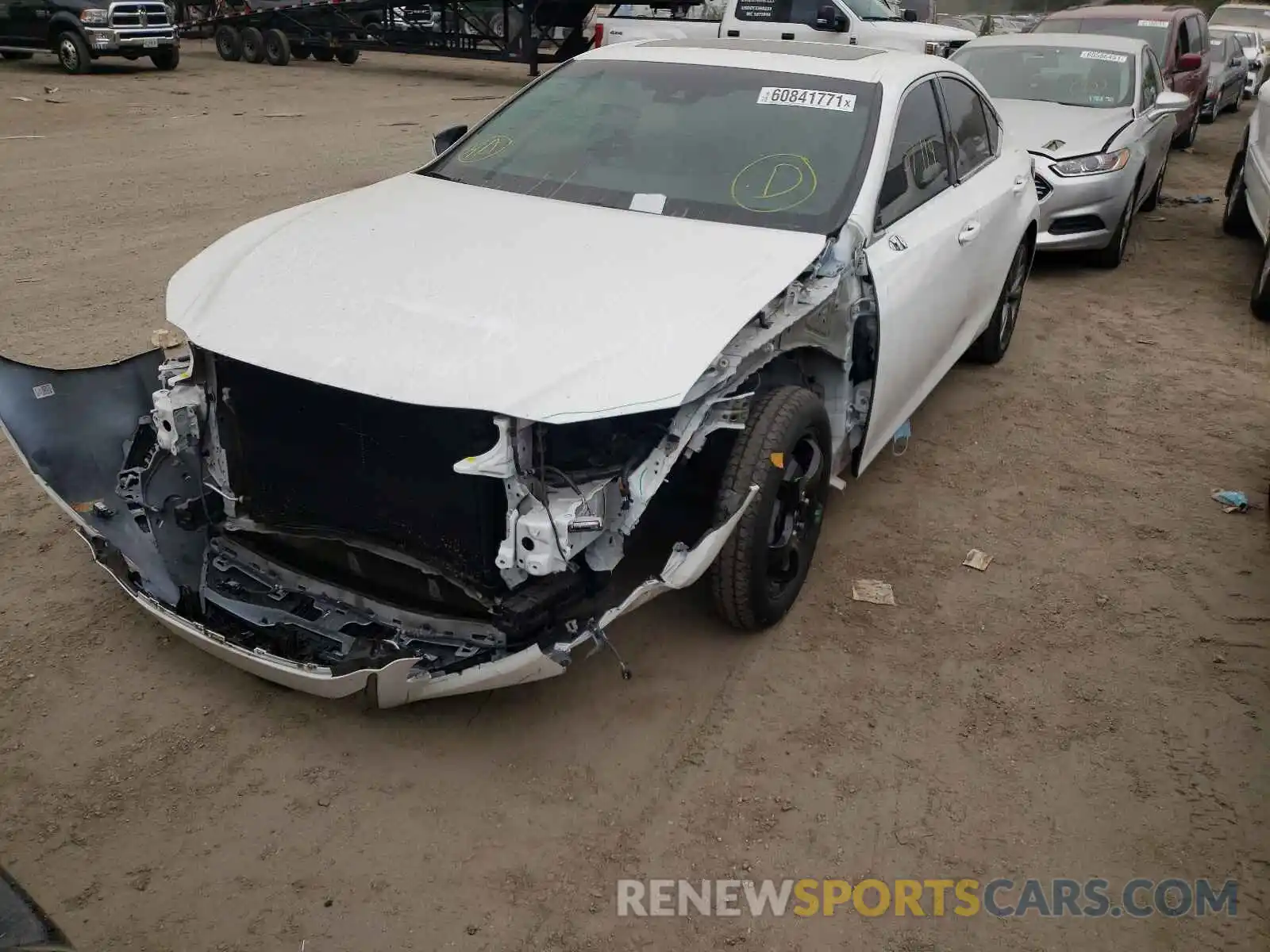 2 Photograph of a damaged car 58ABZ1B18KU002282 LEXUS ES350 2019