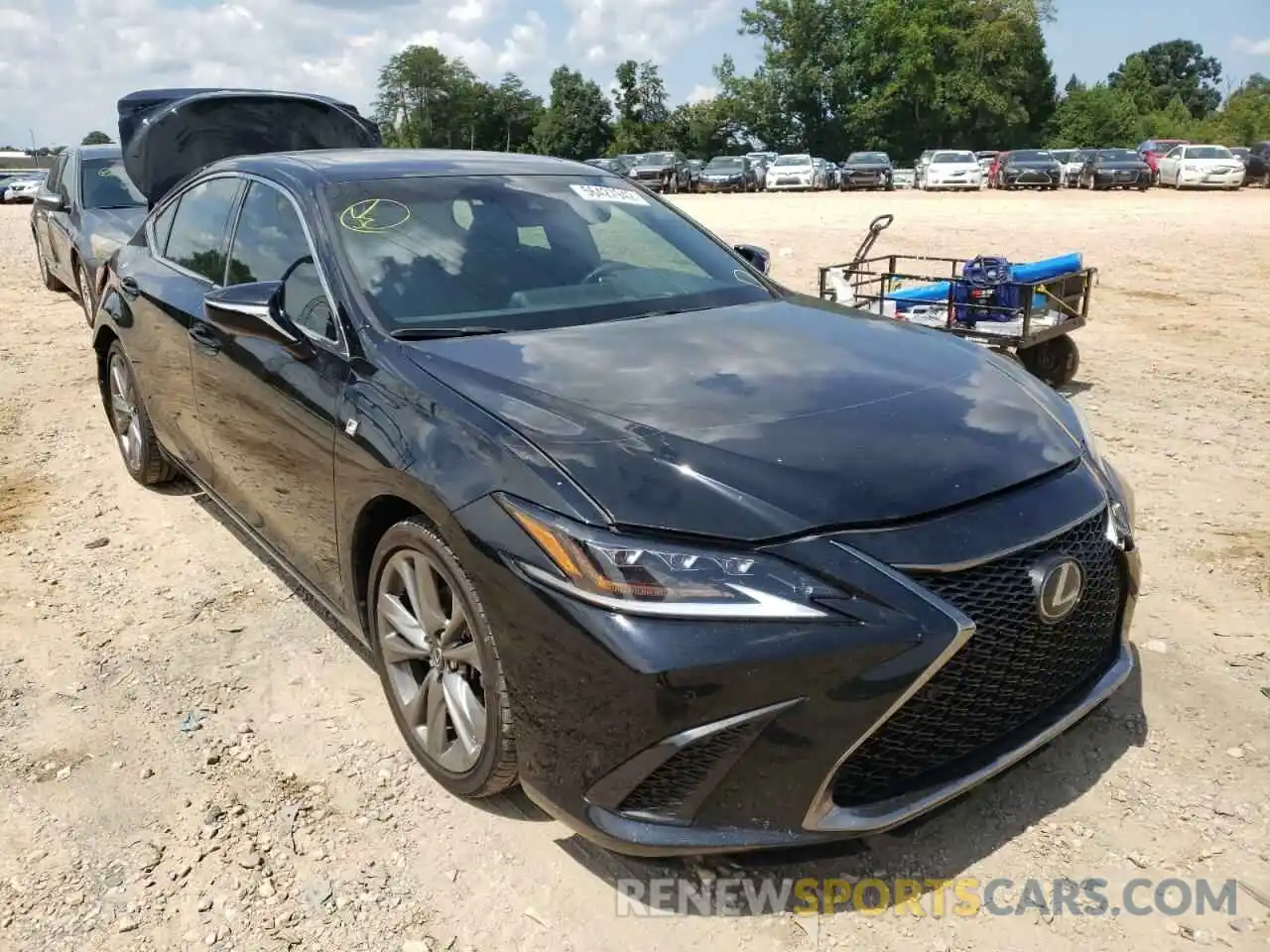 1 Photograph of a damaged car 58ABZ1B18KU002444 LEXUS ES350 2019