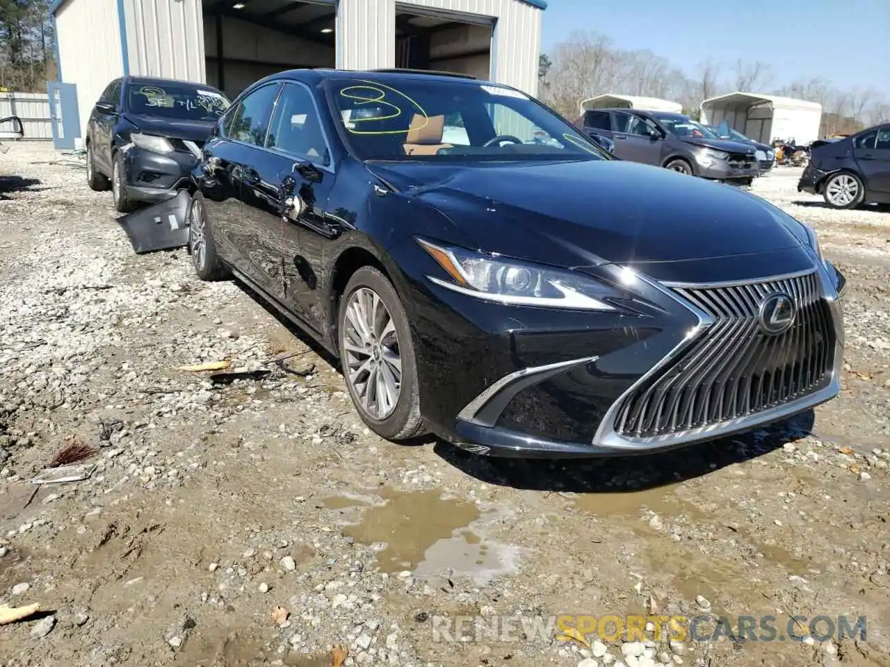 1 Photograph of a damaged car 58ABZ1B18KU004145 LEXUS ES350 2019