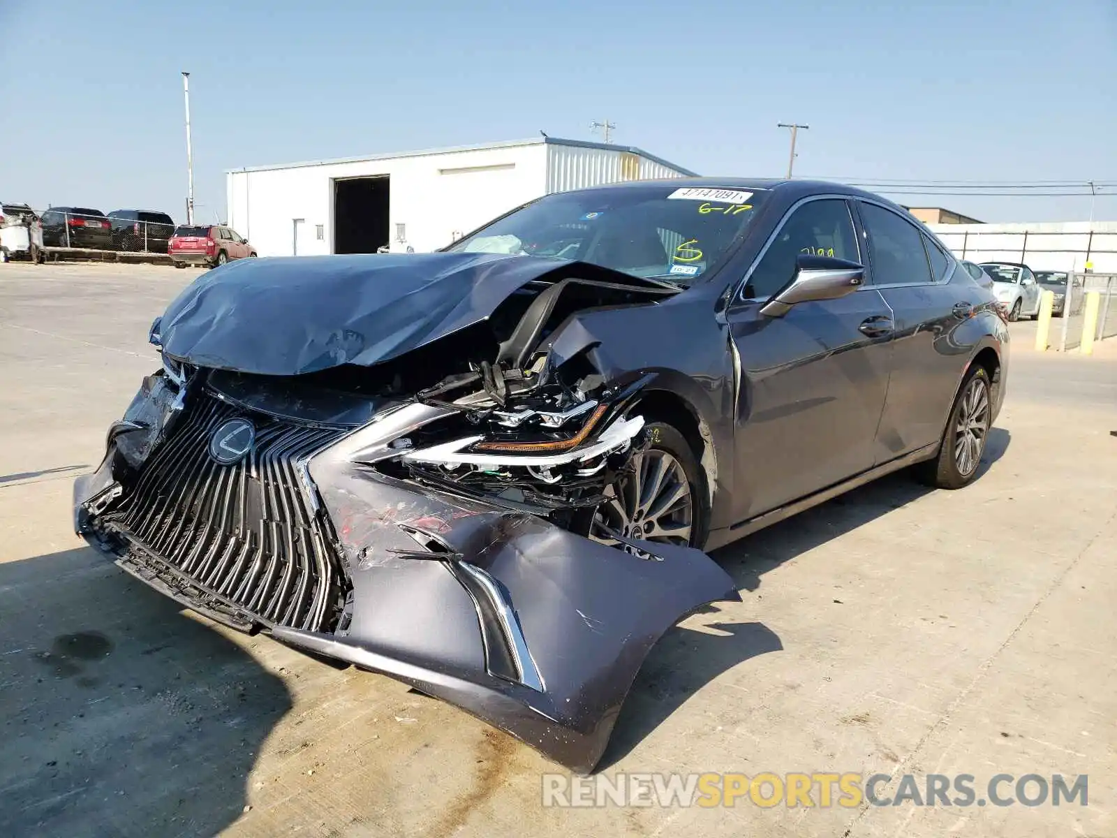 2 Photograph of a damaged car 58ABZ1B18KU007272 LEXUS ES350 2019