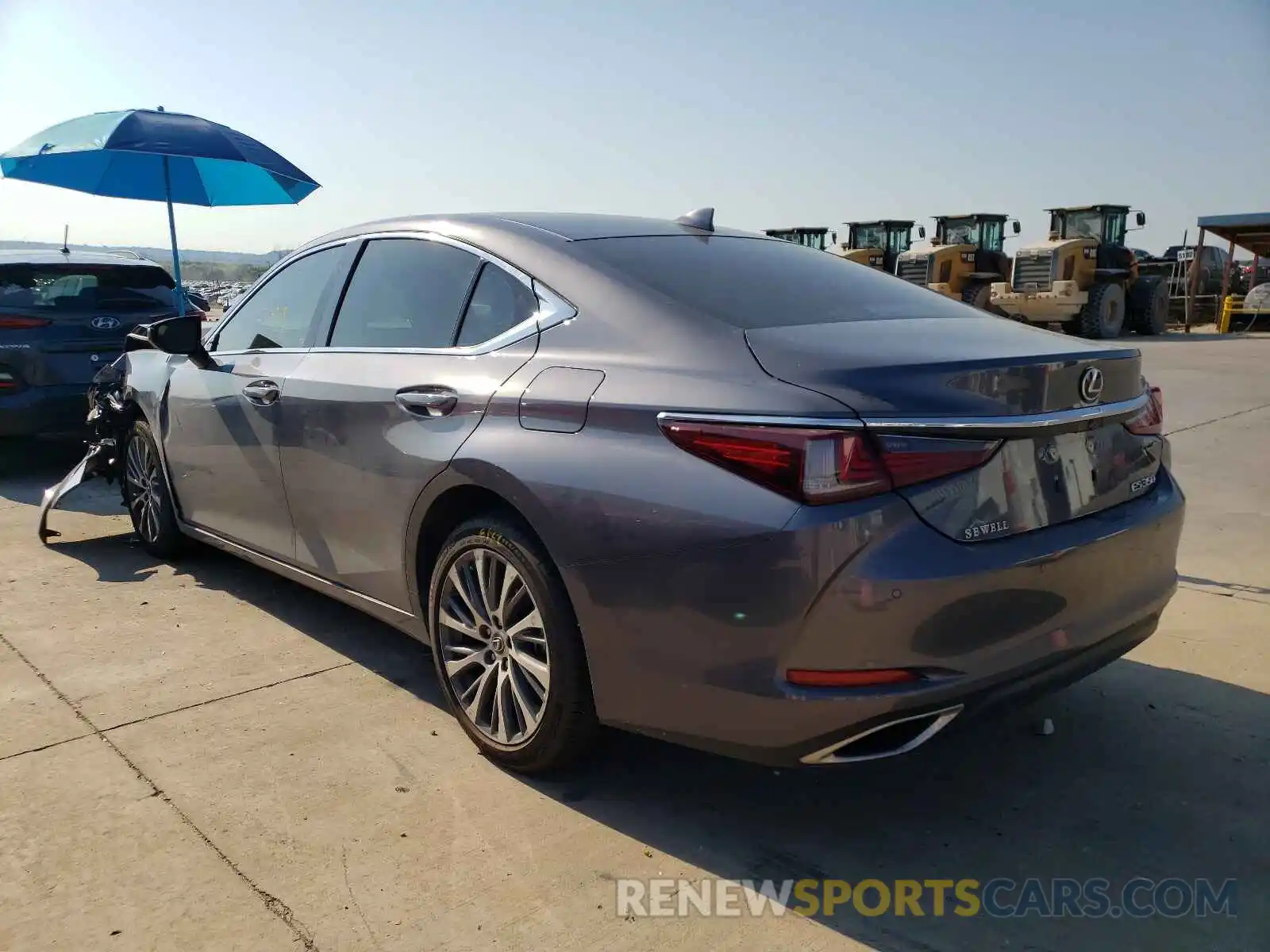 3 Photograph of a damaged car 58ABZ1B18KU007272 LEXUS ES350 2019