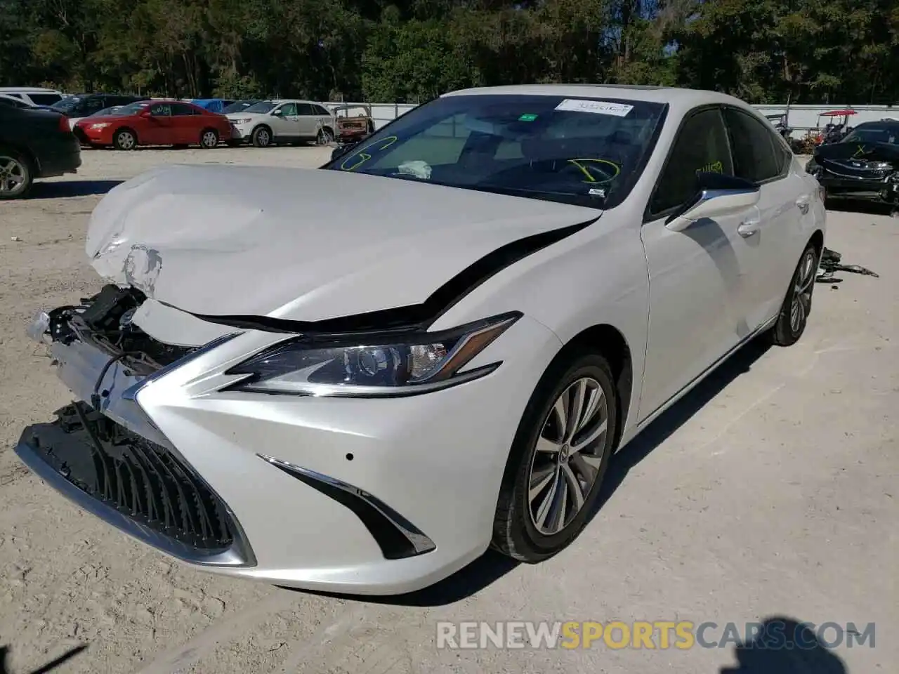 2 Photograph of a damaged car 58ABZ1B18KU007577 LEXUS ES350 2019