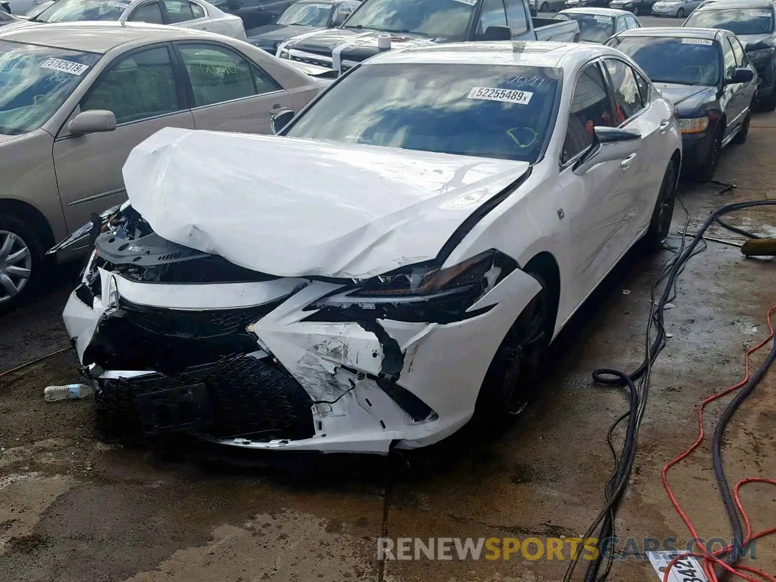 2 Photograph of a damaged car 58ABZ1B18KU009491 LEXUS ES350 2019