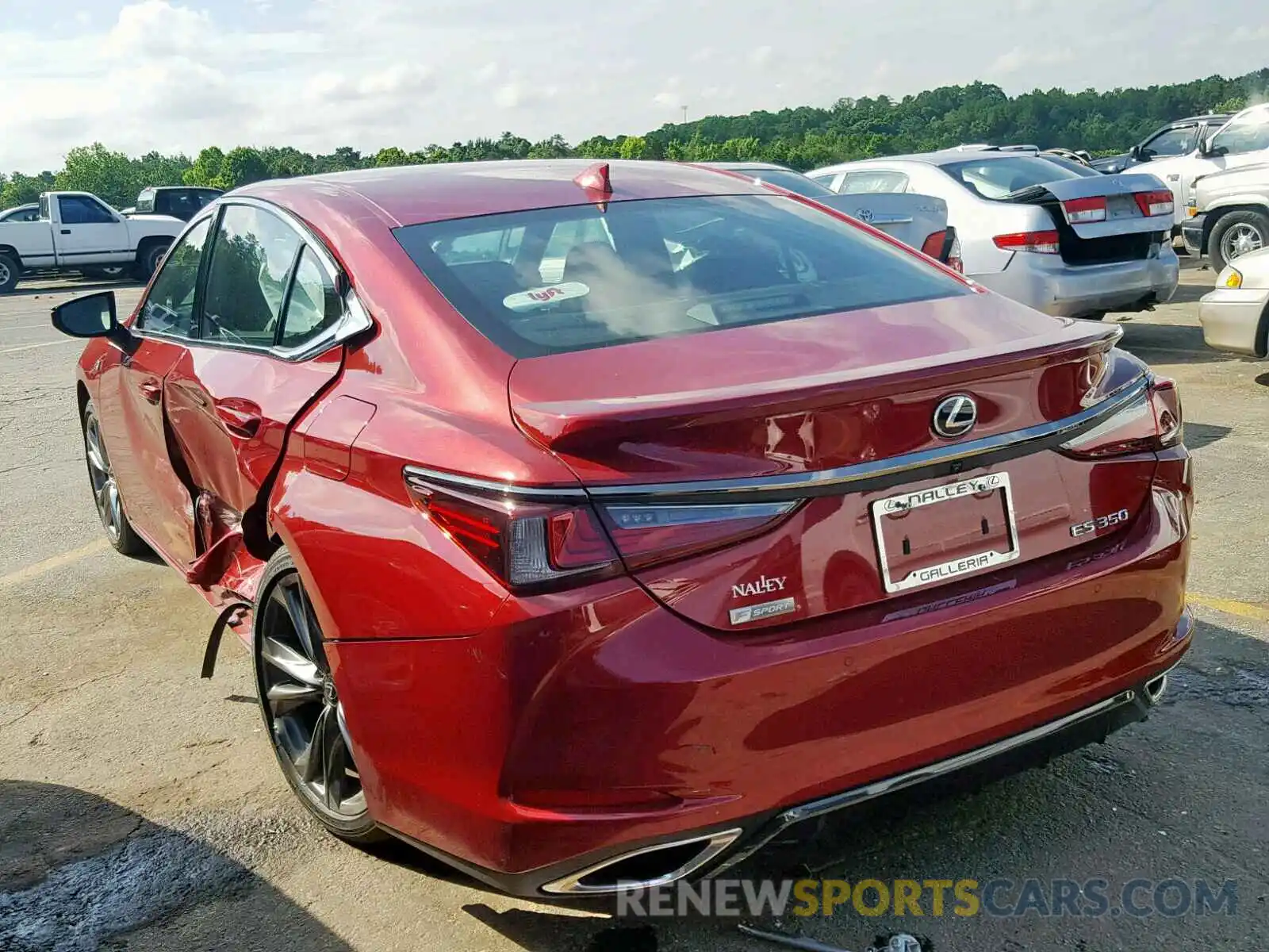 3 Photograph of a damaged car 58ABZ1B18KU013296 LEXUS ES350 2019