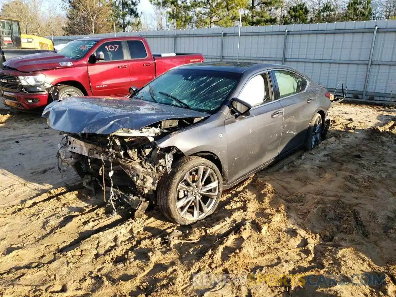 2 Photograph of a damaged car 58ABZ1B18KU017610 LEXUS ES350 2019