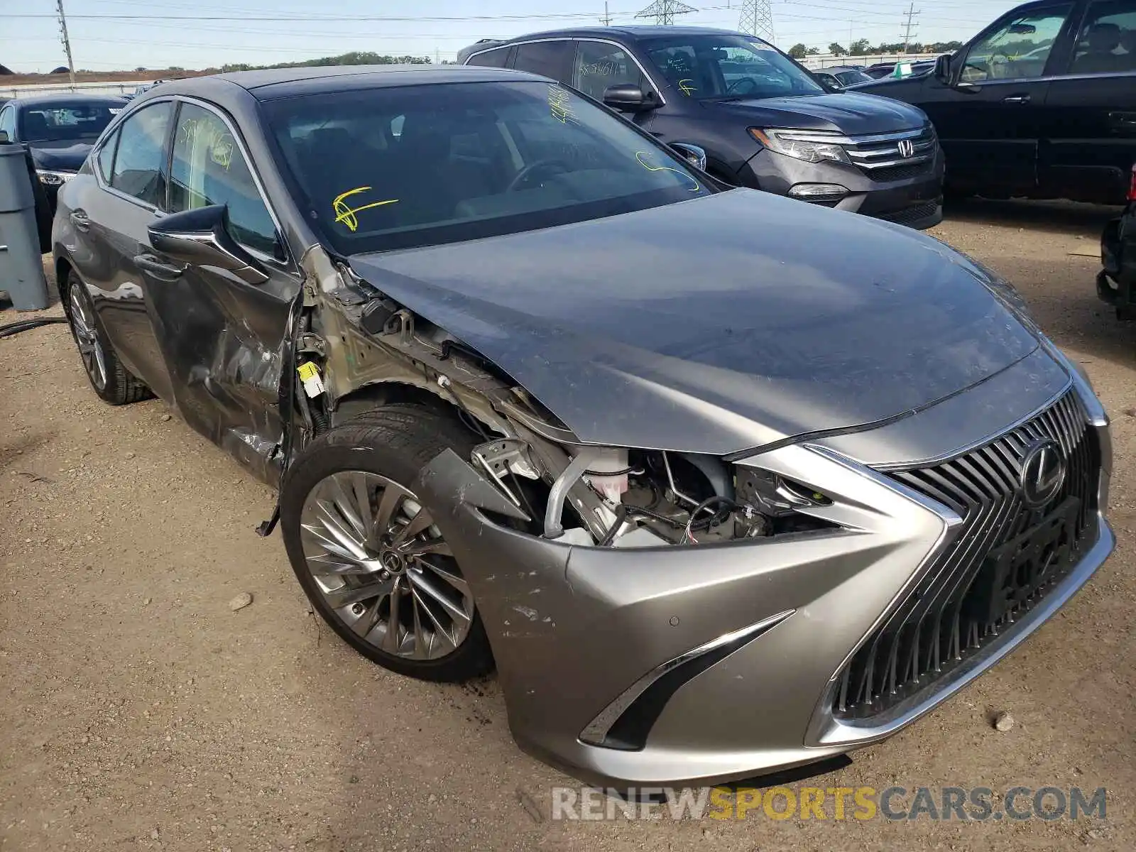 1 Photograph of a damaged car 58ABZ1B18KU021186 LEXUS ES350 2019