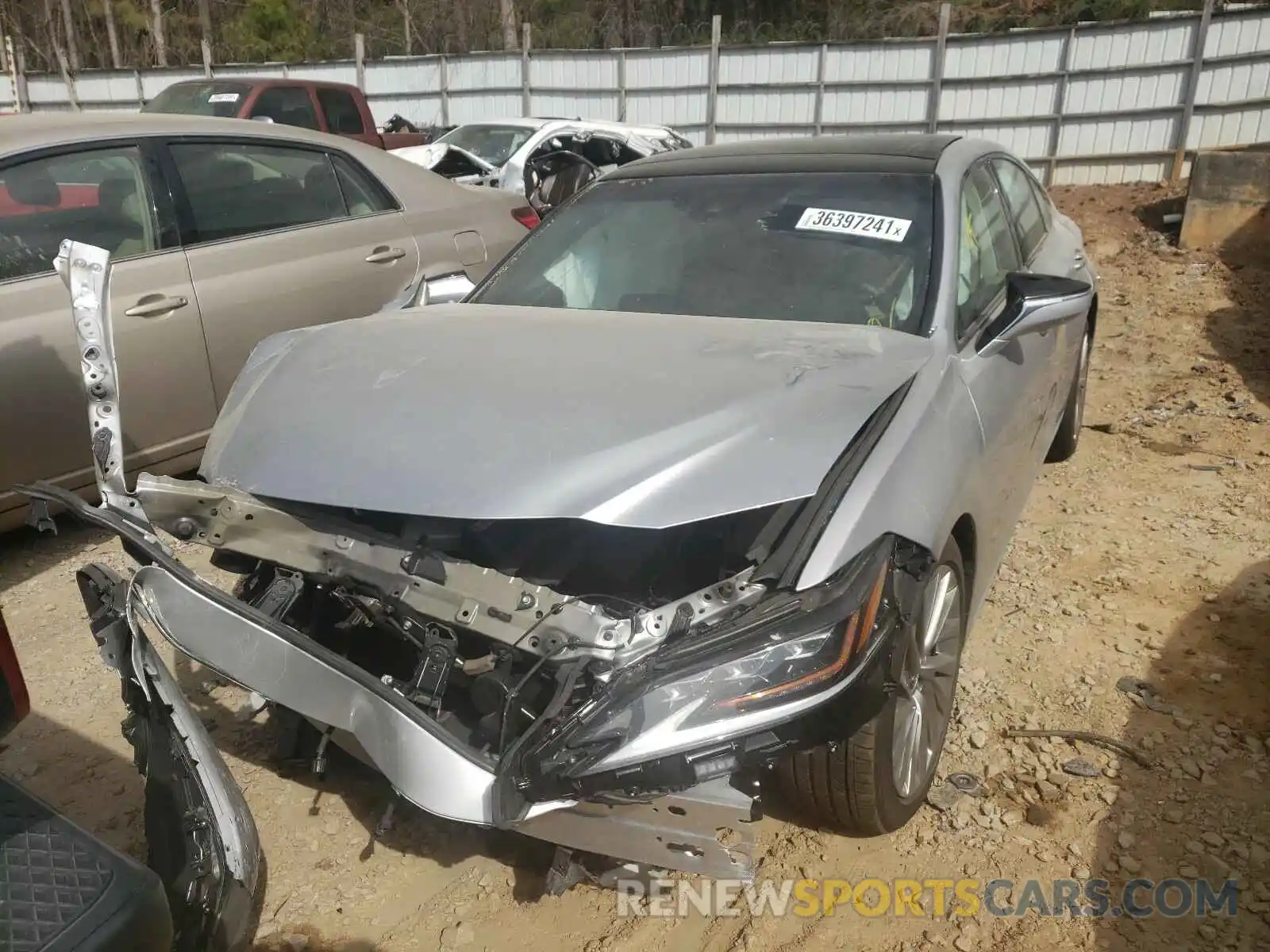 2 Photograph of a damaged car 58ABZ1B18KU022984 LEXUS ES350 2019