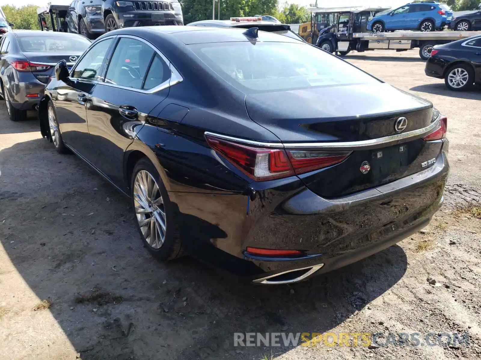 3 Photograph of a damaged car 58ABZ1B18KU024038 LEXUS ES350 2019