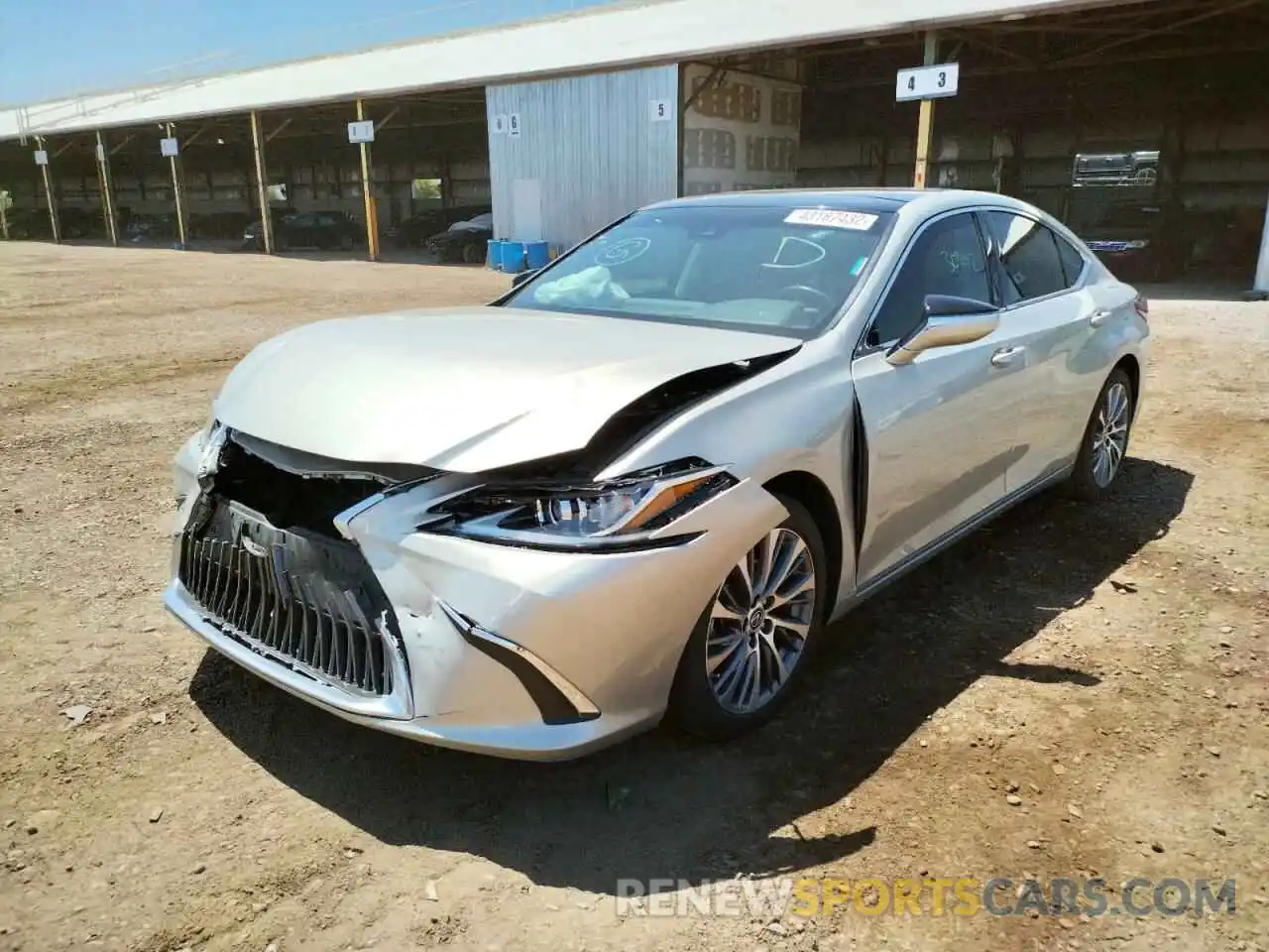 2 Photograph of a damaged car 58ABZ1B18KU025769 LEXUS ES350 2019