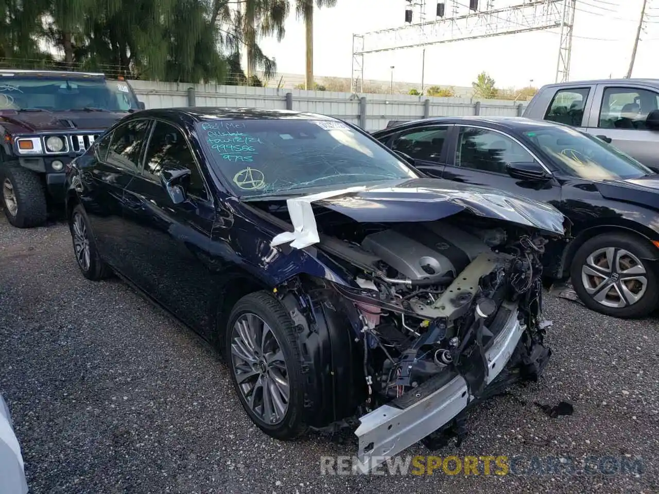 1 Photograph of a damaged car 58ABZ1B18KU028512 LEXUS ES350 2019