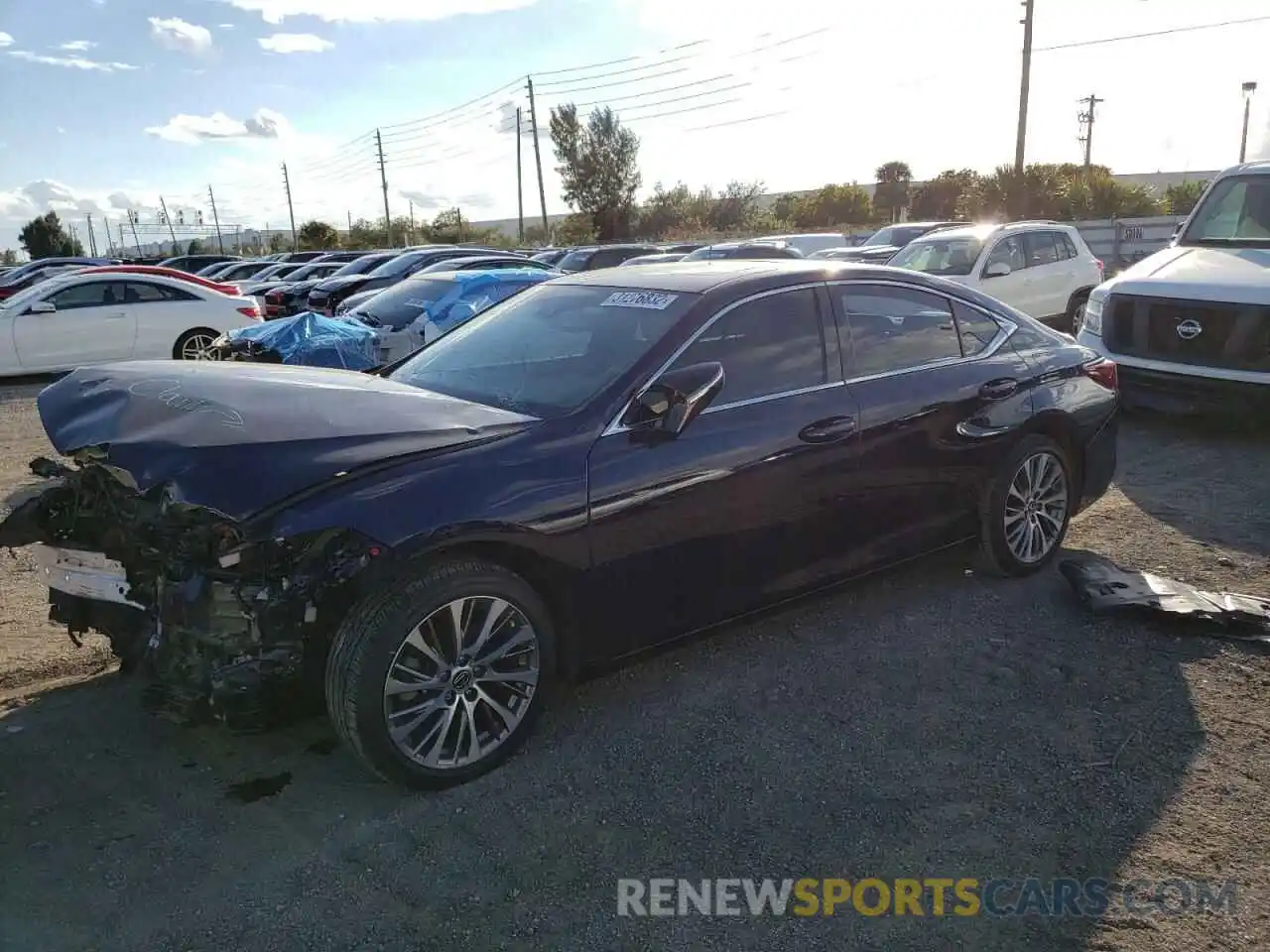 2 Photograph of a damaged car 58ABZ1B18KU028512 LEXUS ES350 2019