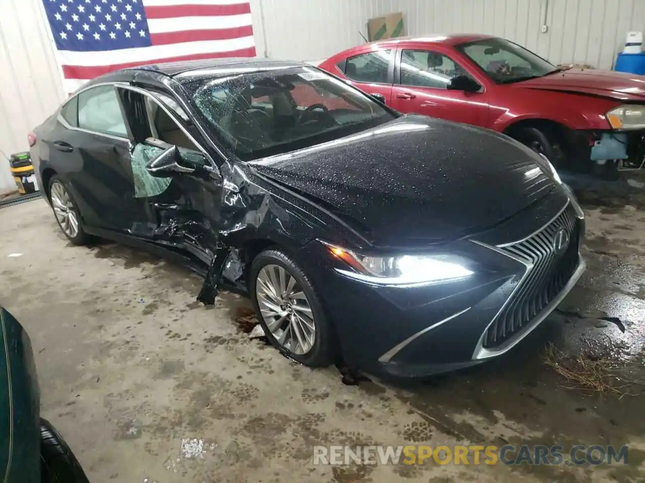 1 Photograph of a damaged car 58ABZ1B18KU033497 LEXUS ES350 2019