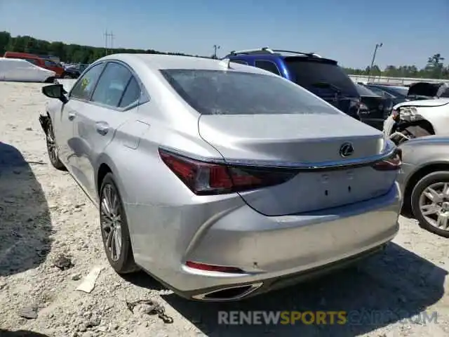 3 Photograph of a damaged car 58ABZ1B18KU037470 LEXUS ES350 2019