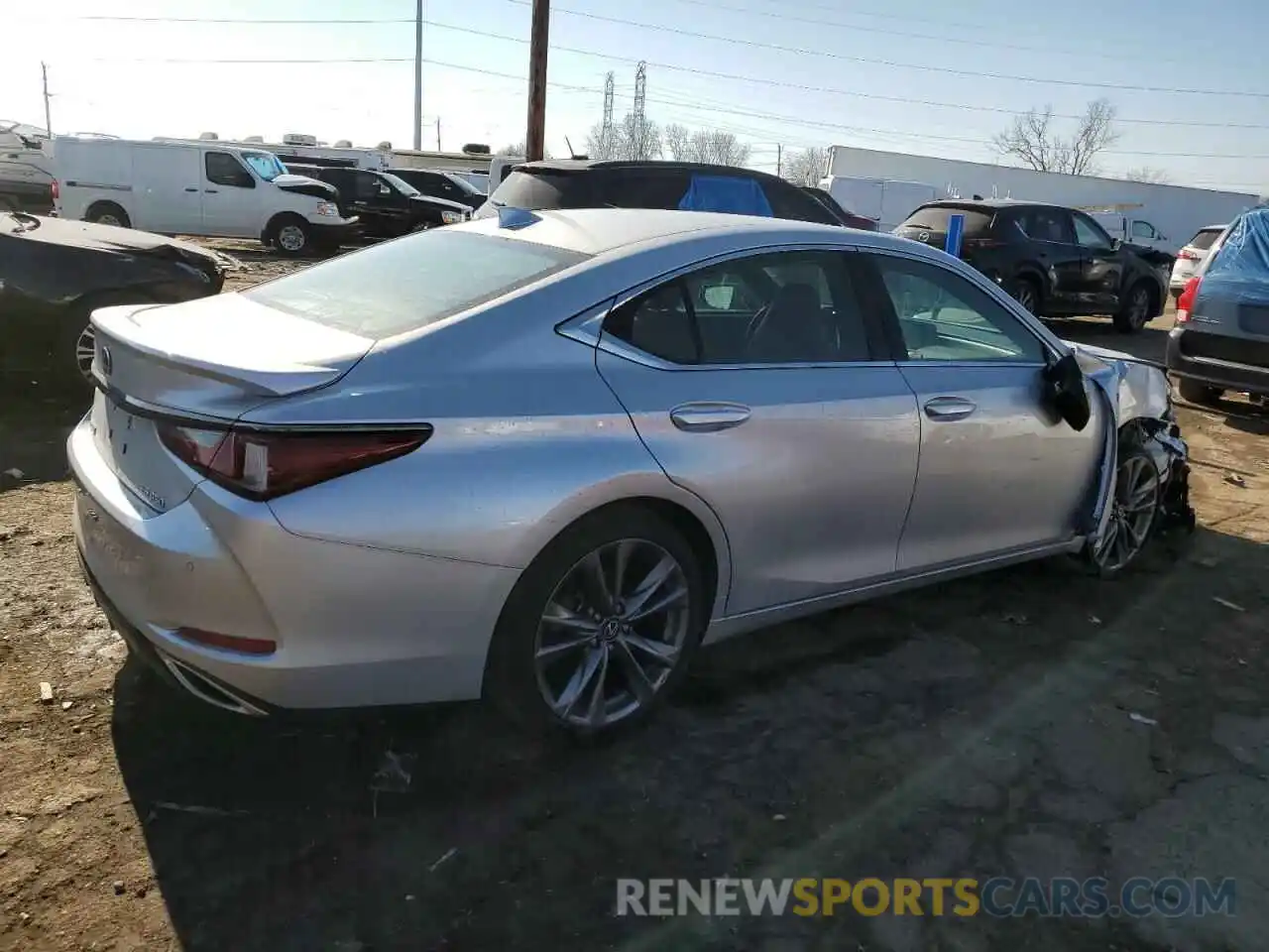 3 Photograph of a damaged car 58ABZ1B18KU039350 LEXUS ES350 2019