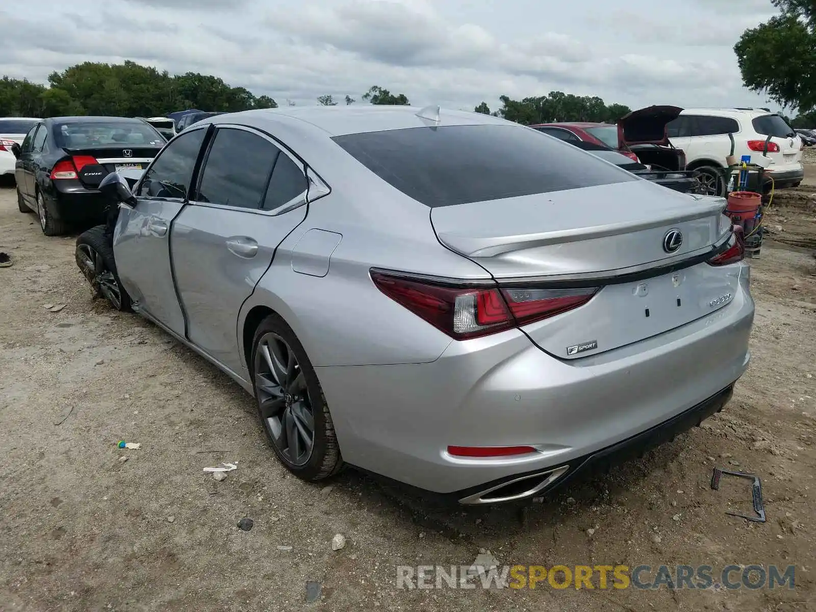 3 Photograph of a damaged car 58ABZ1B18KU039929 LEXUS ES350 2019