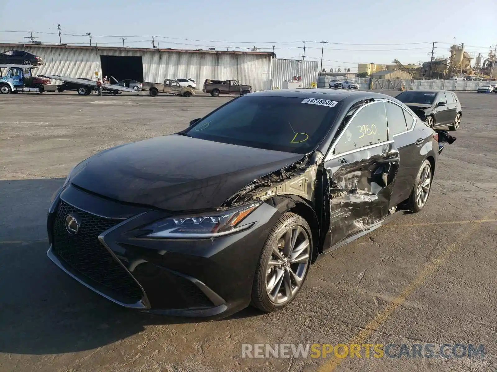 2 Photograph of a damaged car 58ABZ1B18KU040725 LEXUS ES350 2019