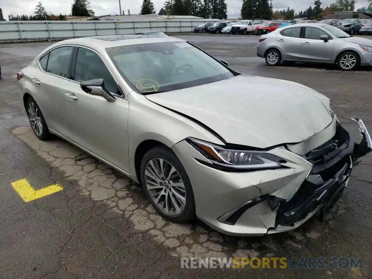 1 Photograph of a damaged car 58ABZ1B18KU042376 LEXUS ES350 2019