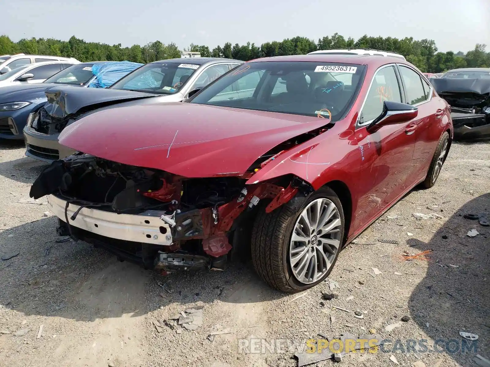 2 Photograph of a damaged car 58ABZ1B18KU043947 LEXUS ES350 2019