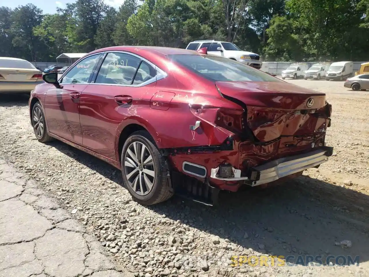 3 Photograph of a damaged car 58ABZ1B18KU044712 LEXUS ES350 2019