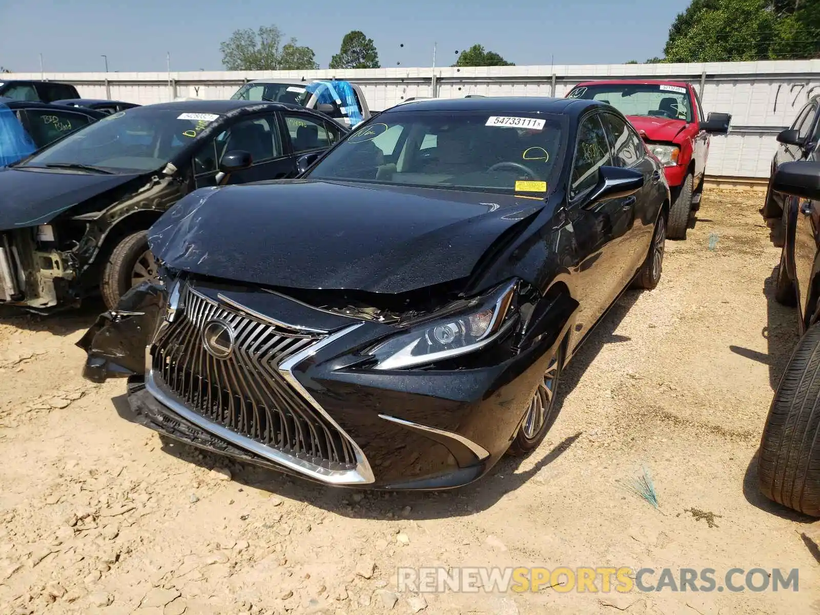 2 Photograph of a damaged car 58ABZ1B18KU045889 LEXUS ES350 2019