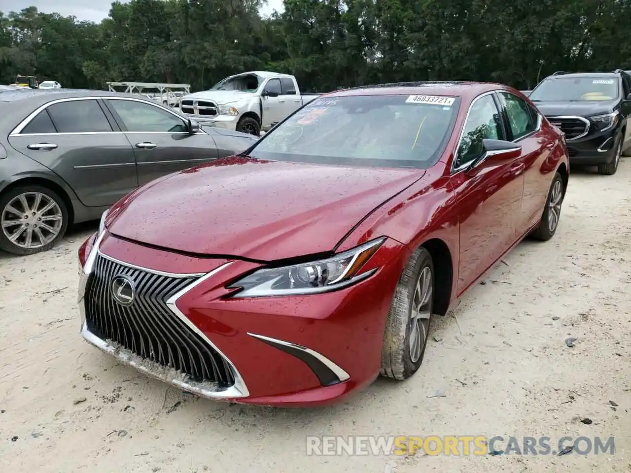 2 Photograph of a damaged car 58ABZ1B18KU047240 LEXUS ES350 2019