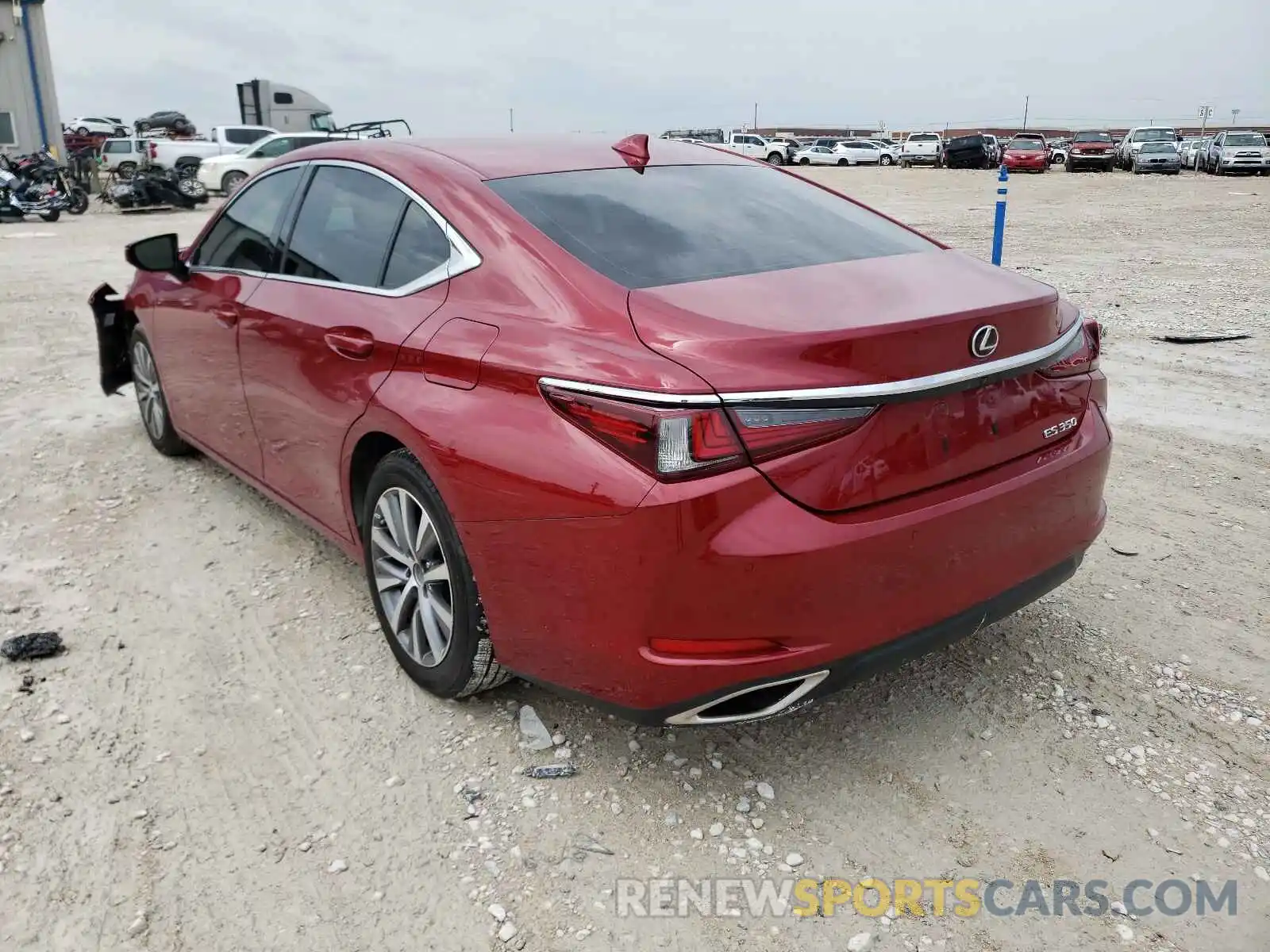 3 Photograph of a damaged car 58ABZ1B19KU009676 LEXUS ES350 2019