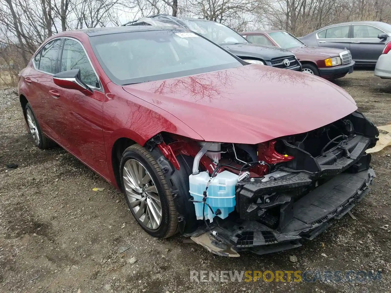 1 Photograph of a damaged car 58ABZ1B19KU036621 LEXUS ES350 2019