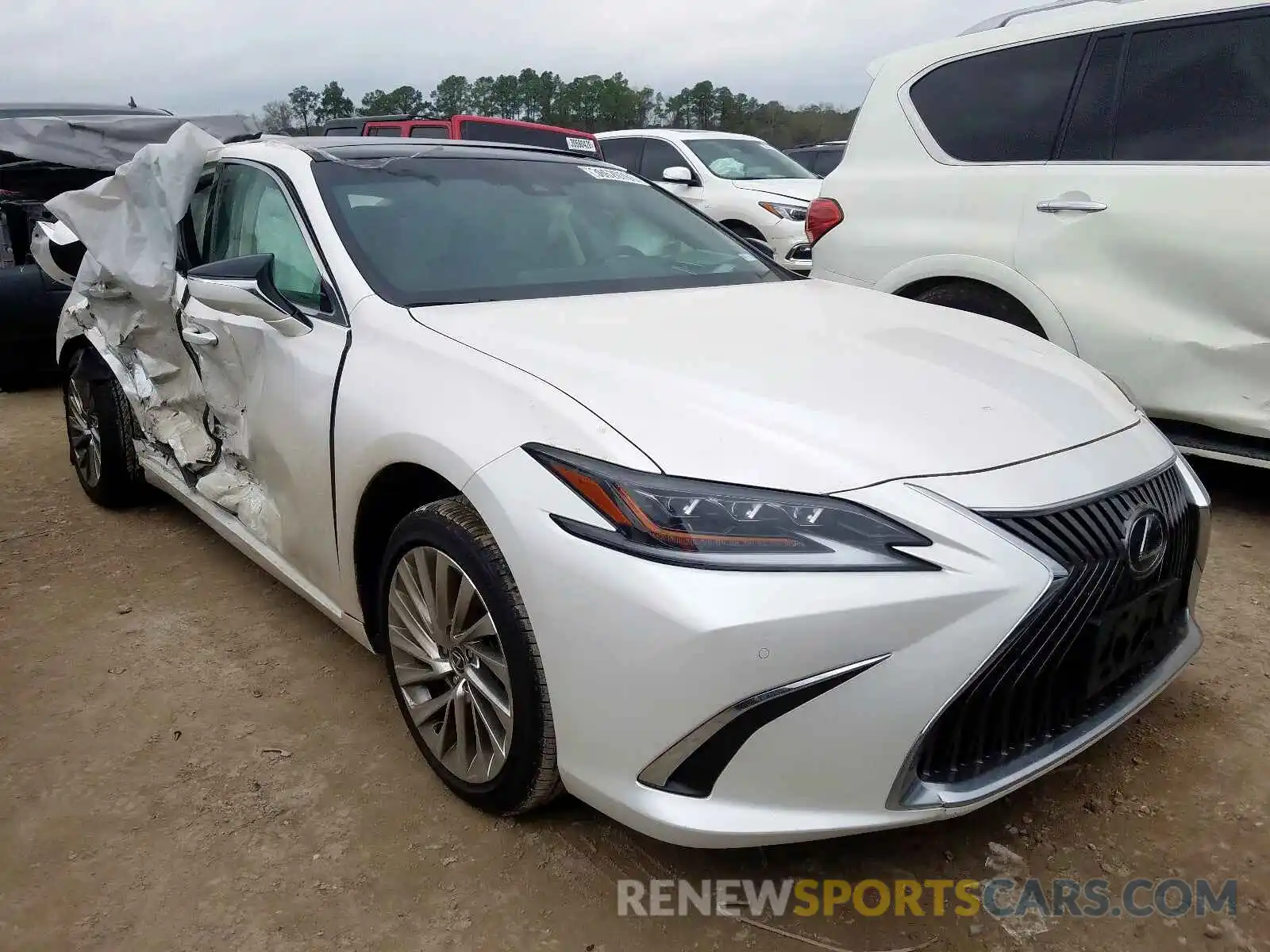 1 Photograph of a damaged car 58ABZ1B19KU036893 LEXUS ES350 2019