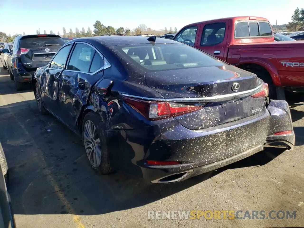 3 Photograph of a damaged car 58ABZ1B19KU037624 LEXUS ES350 2019