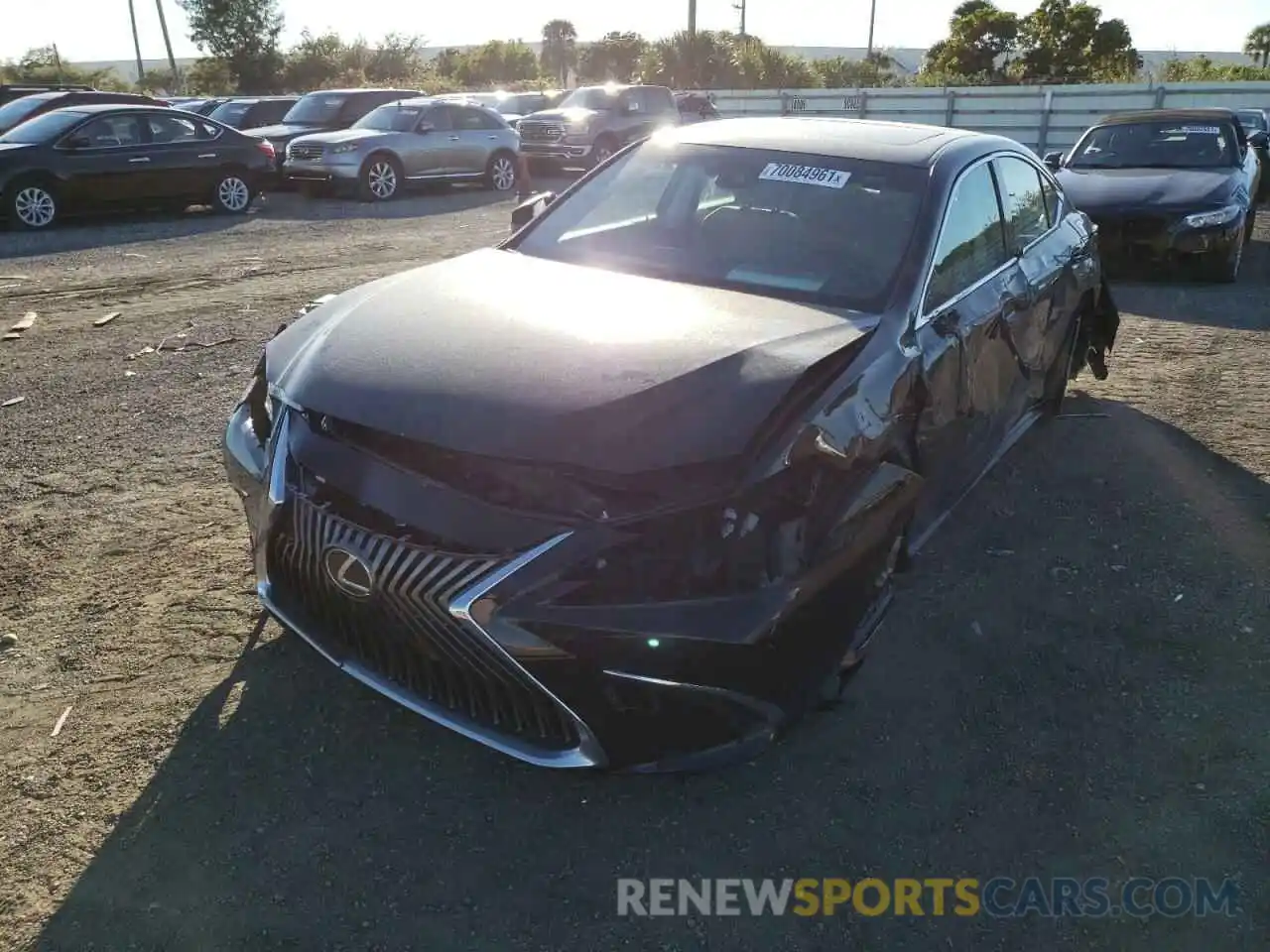 2 Photograph of a damaged car 58ABZ1B19KU040376 LEXUS ES350 2019