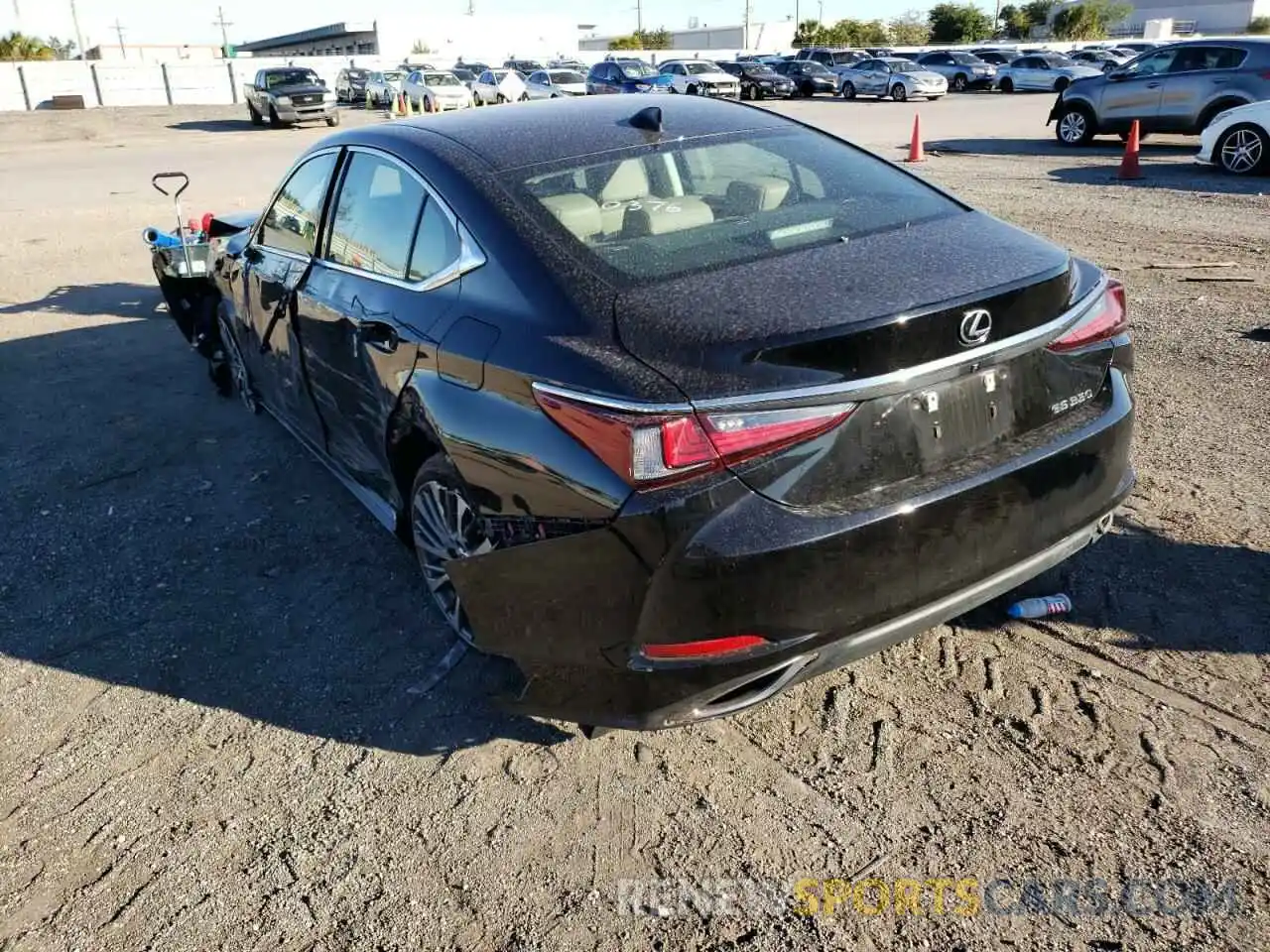 3 Photograph of a damaged car 58ABZ1B19KU040376 LEXUS ES350 2019