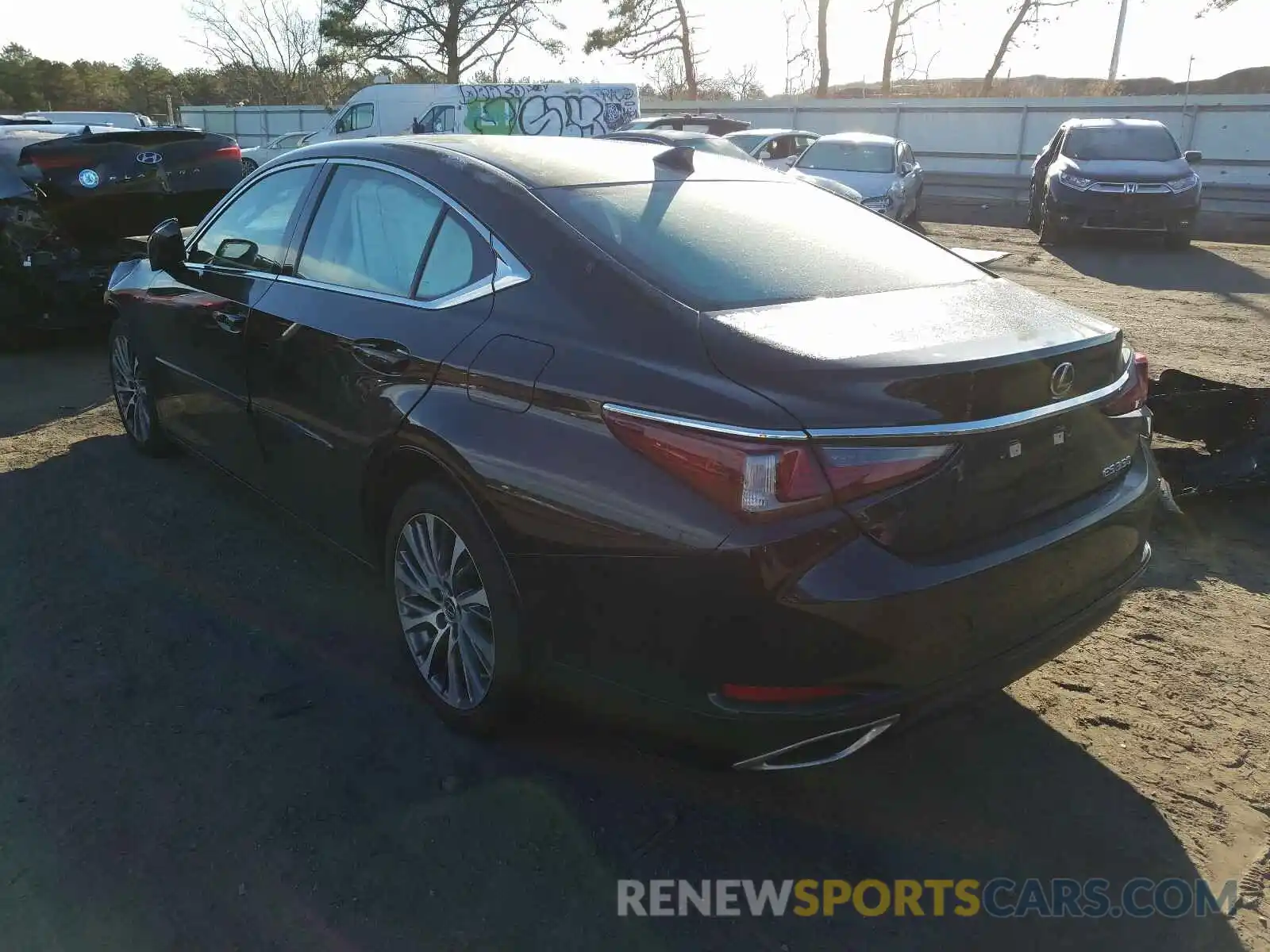 3 Photograph of a damaged car 58ABZ1B19KU041995 LEXUS ES350 2019