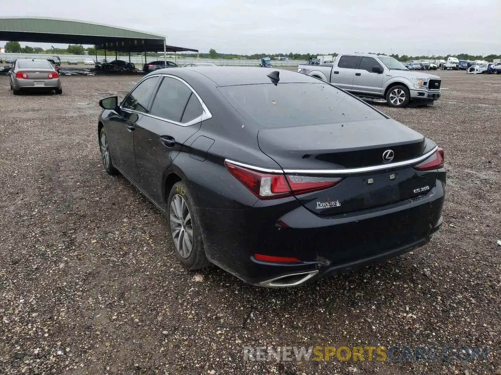 3 Photograph of a damaged car 58ABZ1B19KU042127 LEXUS ES350 2019