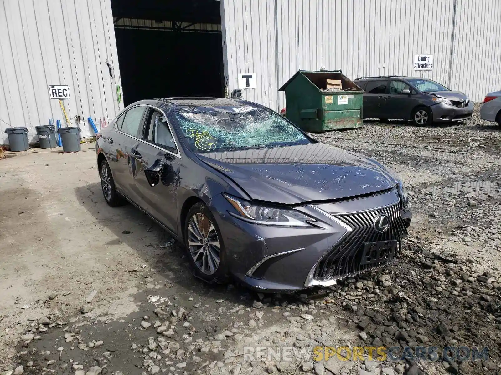 1 Photograph of a damaged car 58ABZ1B19KU047599 LEXUS ES350 2019