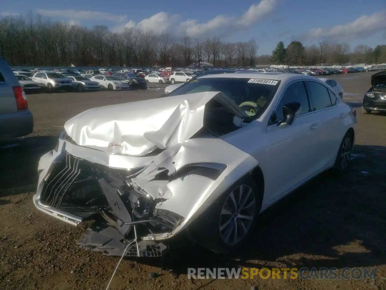 2 Photograph of a damaged car 58ABZ1B19KU049255 LEXUS ES350 2019