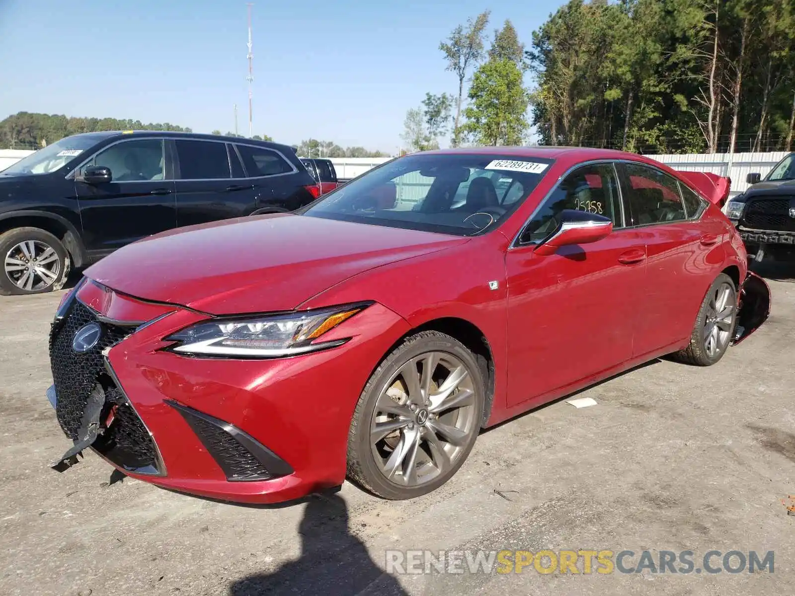 2 Photograph of a damaged car 58ABZ1B1XKU002719 LEXUS ES350 2019