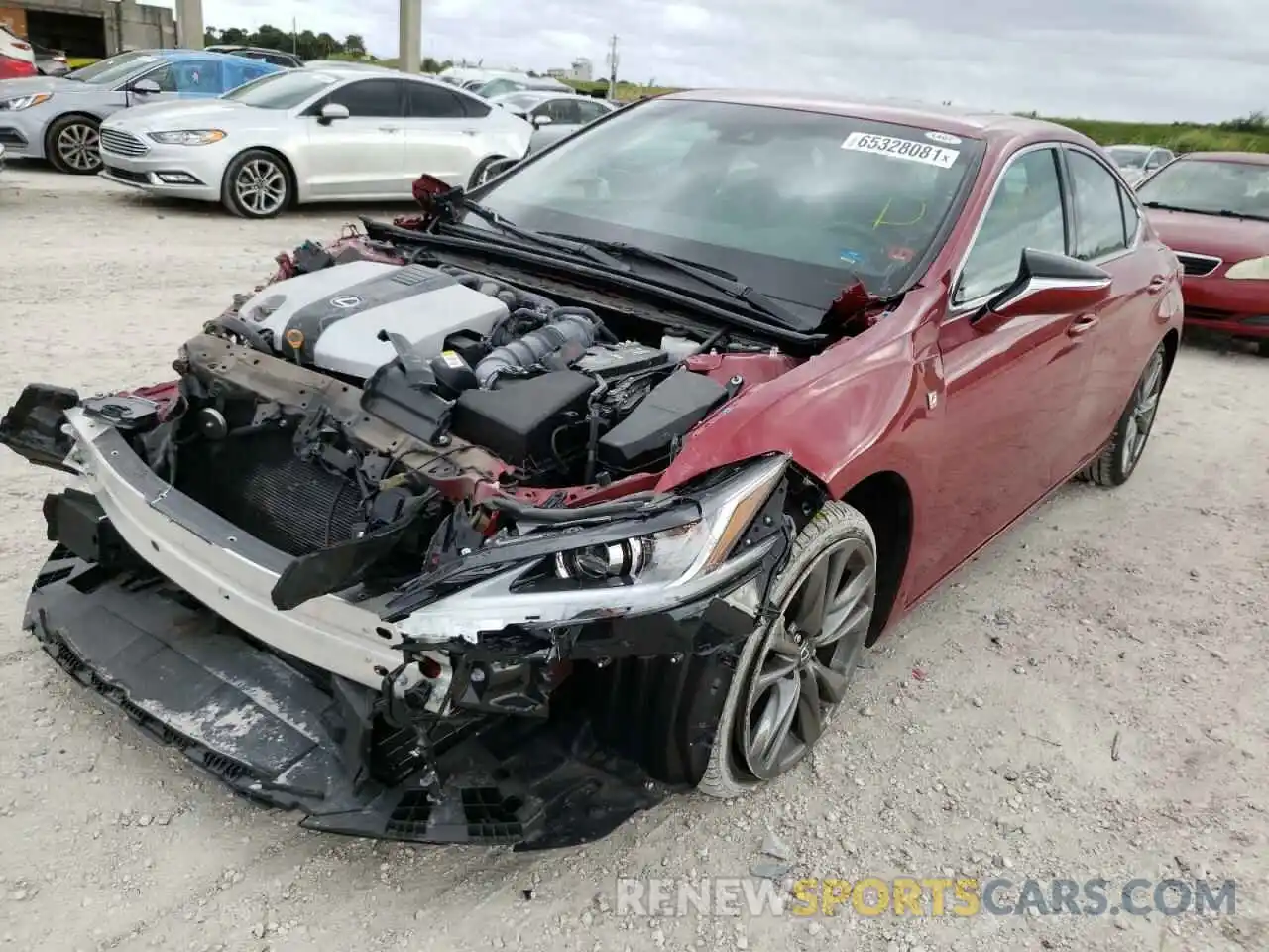 2 Photograph of a damaged car 58ABZ1B1XKU018158 LEXUS ES350 2019