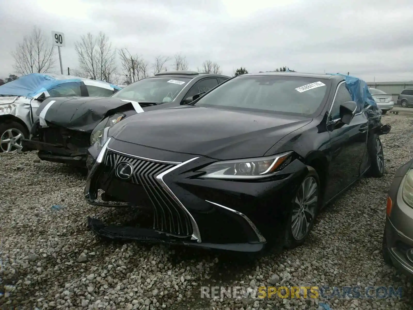 2 Photograph of a damaged car 58ABZ1B1XKU024588 LEXUS ES350 2019