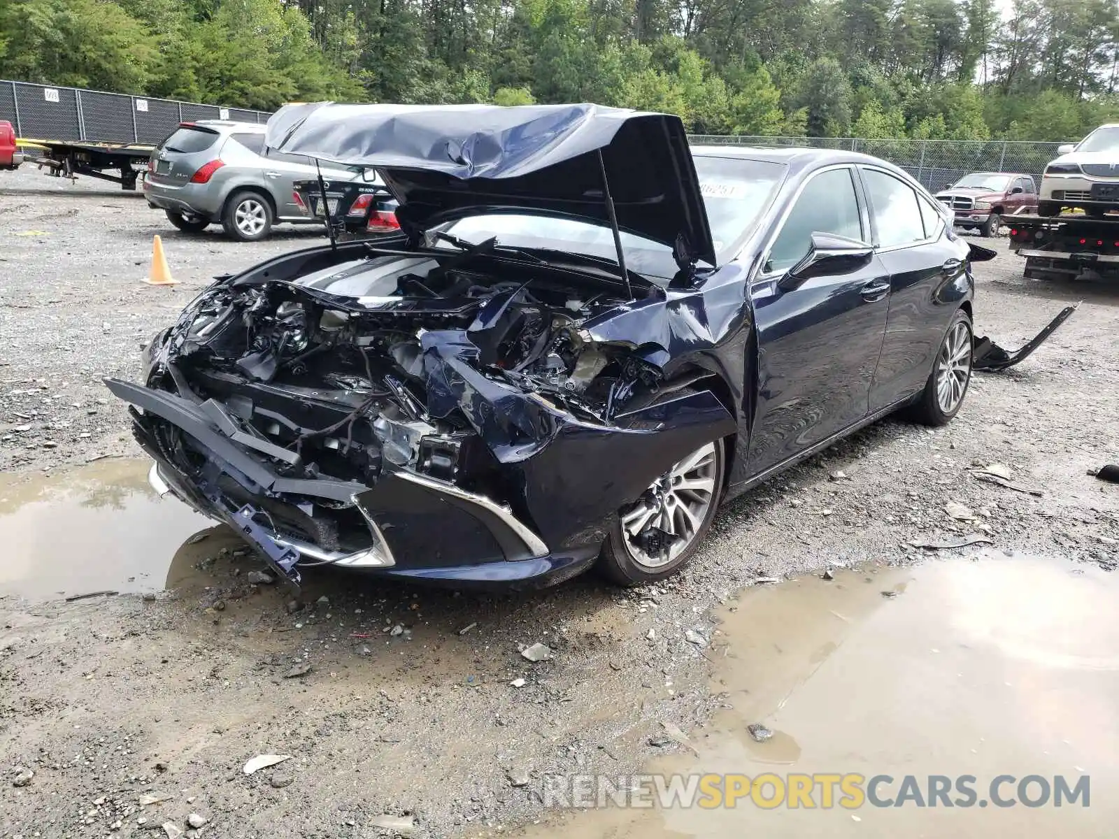 2 Photograph of a damaged car 58ABZ1B1XKU032545 LEXUS ES350 2019