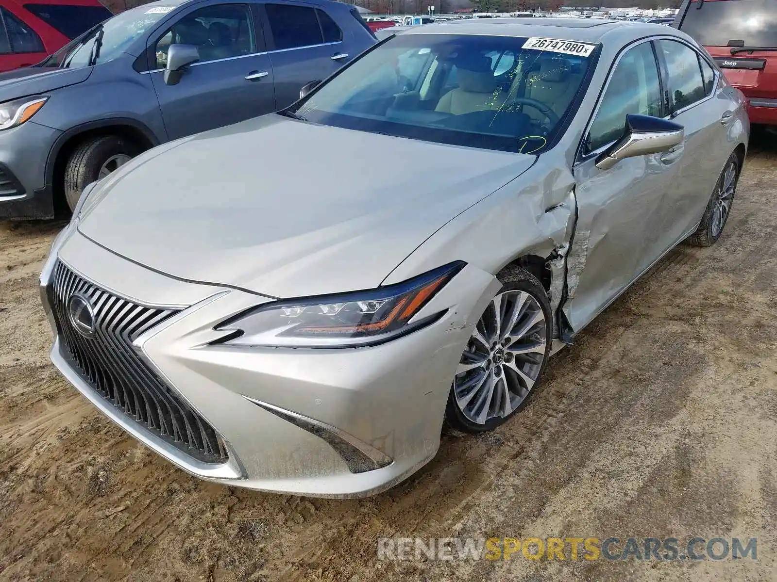 2 Photograph of a damaged car 58ABZ1B1XKU033811 LEXUS ES350 2019