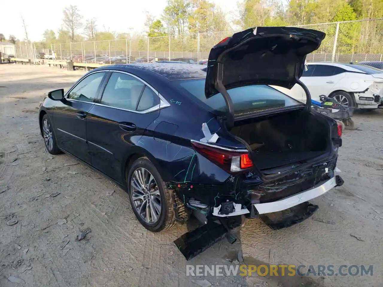 3 Photograph of a damaged car 58ABZ1B1XKU042394 LEXUS ES350 2019