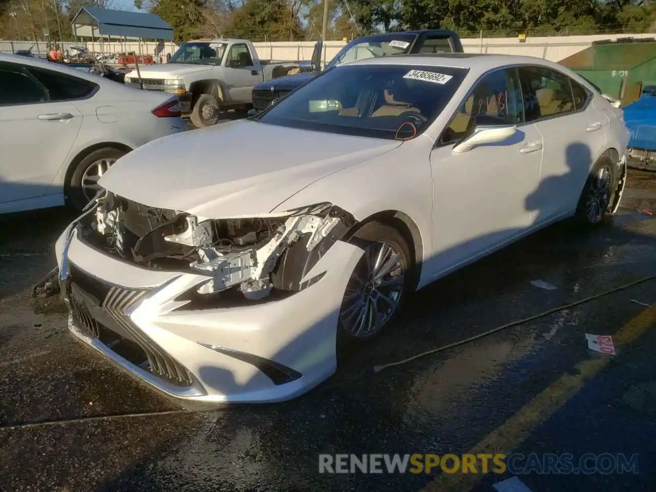 2 Photograph of a damaged car 58ABZ1B1XKU047210 LEXUS ES350 2019