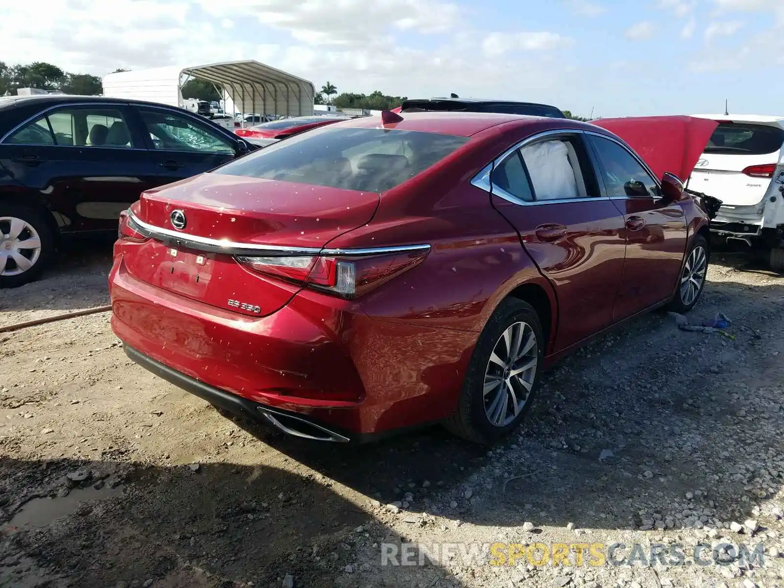 4 Фотография поврежденного автомобиля 58ABZ1B1XKU048437 LEXUS ES350 2019