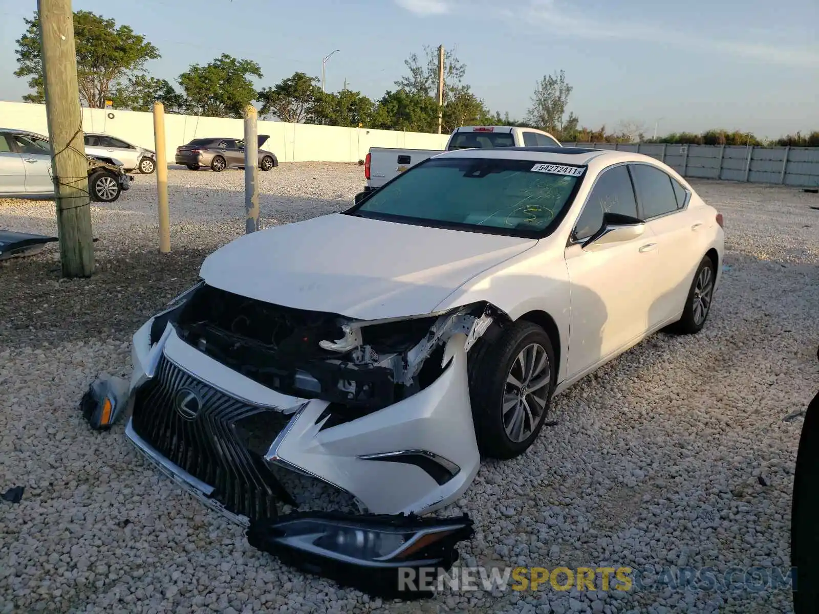 2 Photograph of a damaged car 58ABZ1B1XKU050012 LEXUS ES350 2019