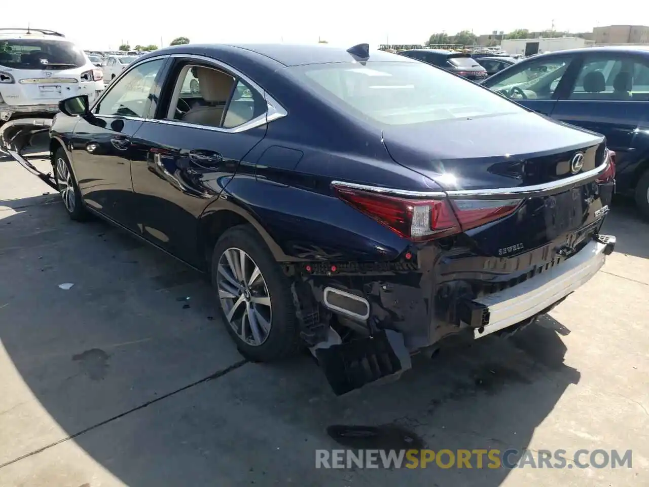 3 Photograph of a damaged car 58ABZ1B1XKU051211 LEXUS ES350 2019