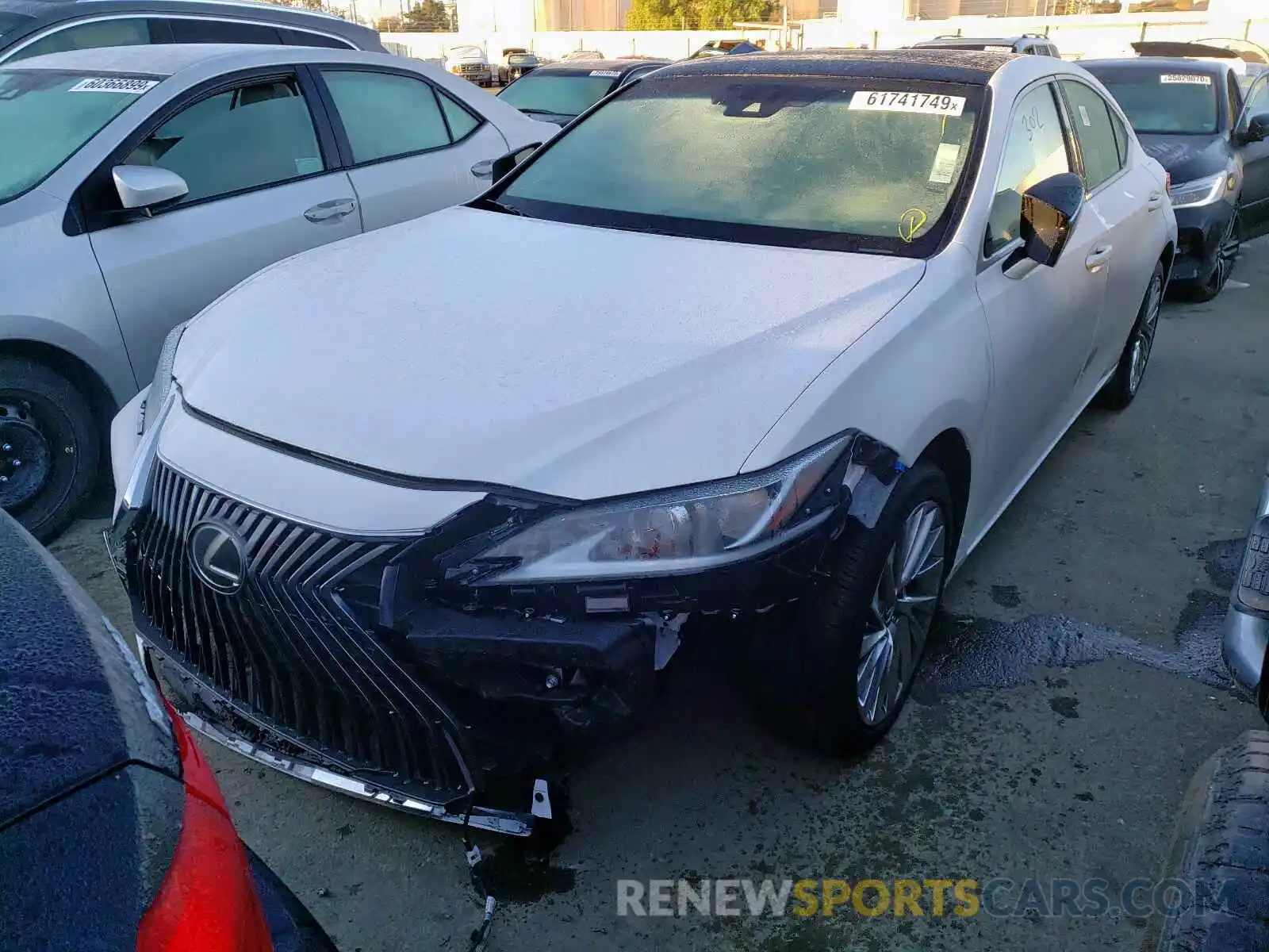 2 Photograph of a damaged car JTHBZ1B10K2001116 LEXUS ES350 2019