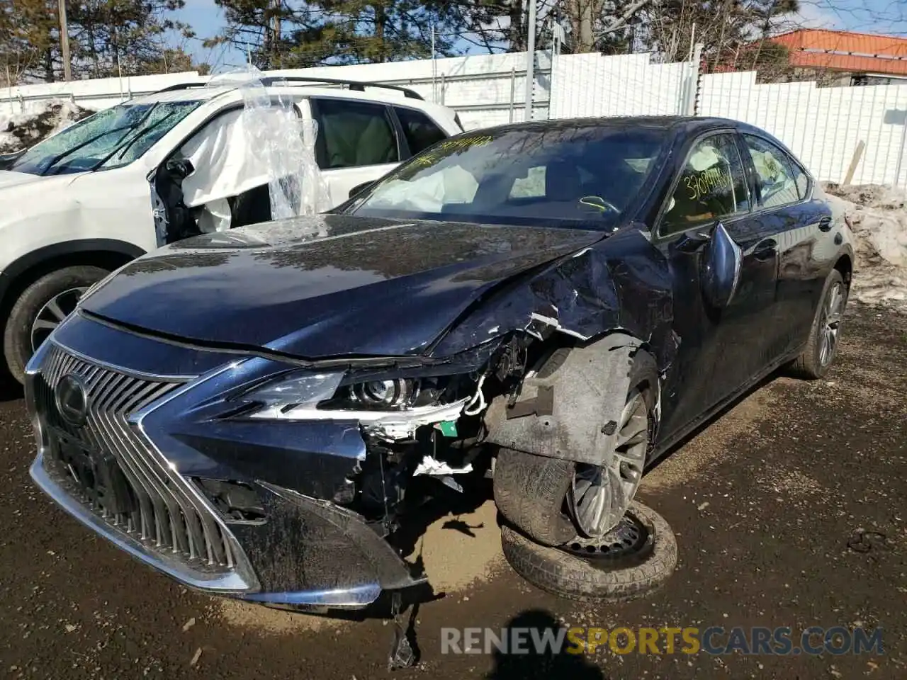 2 Photograph of a damaged car JTHBZ1B11K2001688 LEXUS ES350 2019