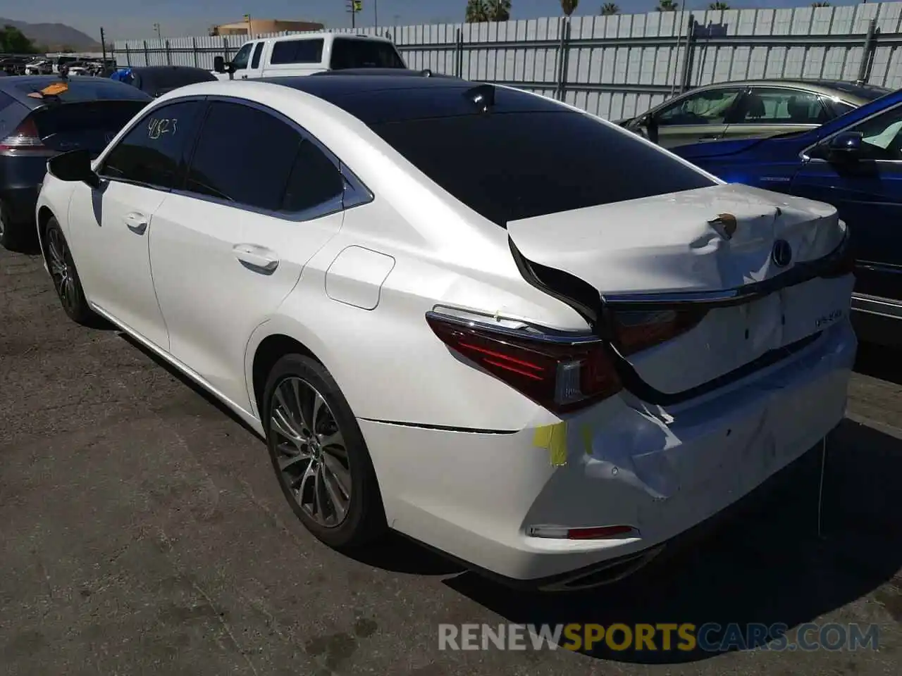 3 Photograph of a damaged car JTHBZ1B11K2003957 LEXUS ES350 2019