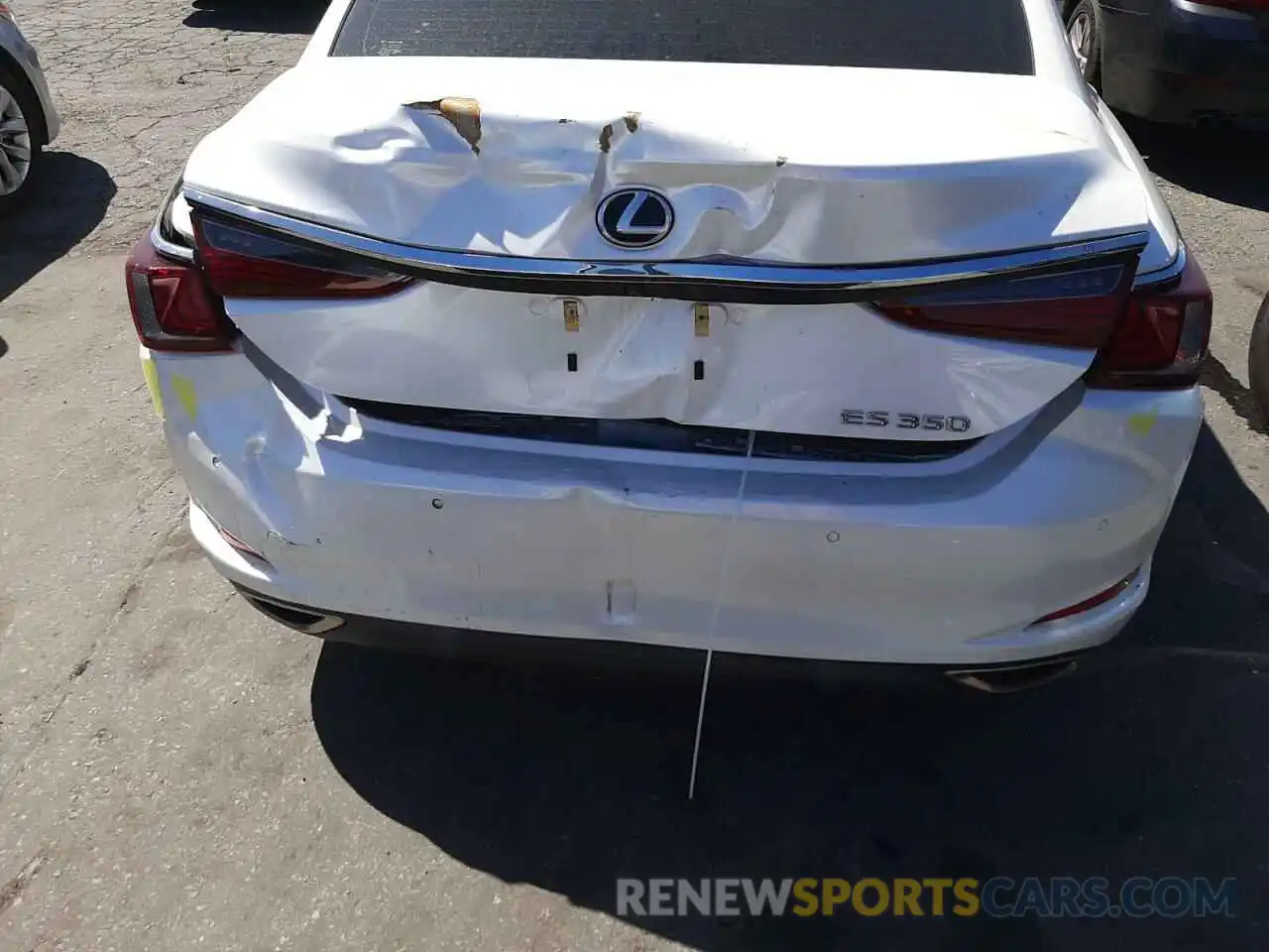 9 Photograph of a damaged car JTHBZ1B11K2003957 LEXUS ES350 2019